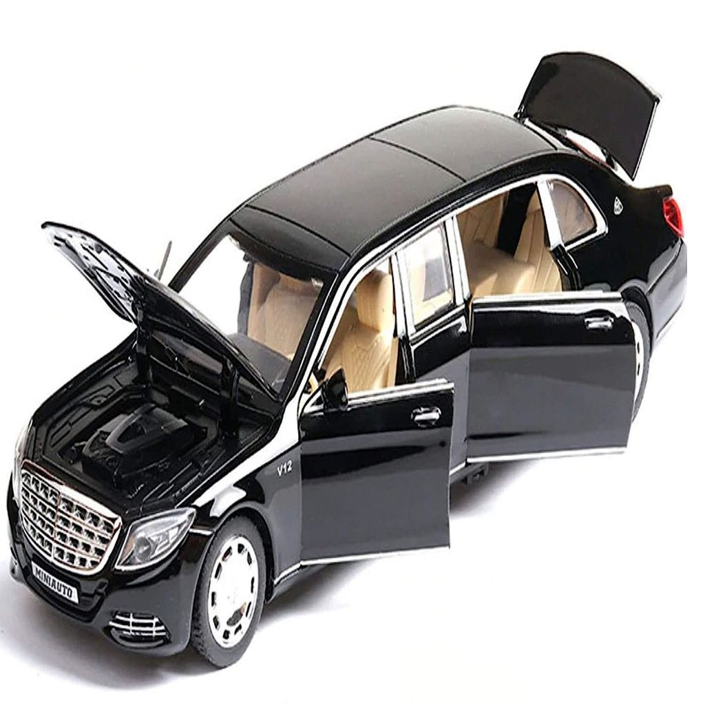 KTRS ENTERPRISE 1:24 Diecast Metal Car Model Maybeach Toy Cars For Kids Pull Back Openable Doors With Light Sound|Multicolor - Toys and Games | Buy online on ZillyBuy