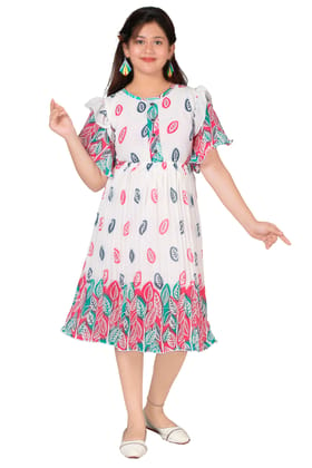 Graceful Charm: Chiffon Multicolor Dress for Girls 'Tweens and Teens…