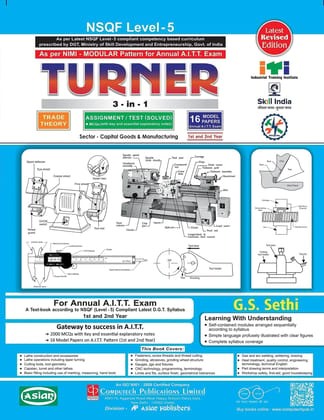 TURNER 3-IN-1 (NSQF-5 ANNUAL SYLL. 1ST & 2ND YR) [Paperback] G.S. Sethi