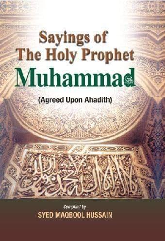 Sayings Of The Holy Prophet Muhammad (S.A.W.) [Hardcover] S. M. Hussain