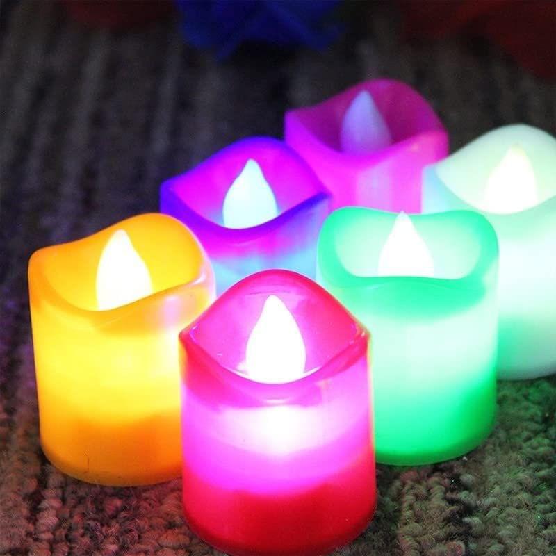 Store4Hope 24Pcs Festival Decorative - LED Tealight Candles | Battery Operated Candle Ideal for Party, Wedding, Birthday, Gifts (Multi Color)