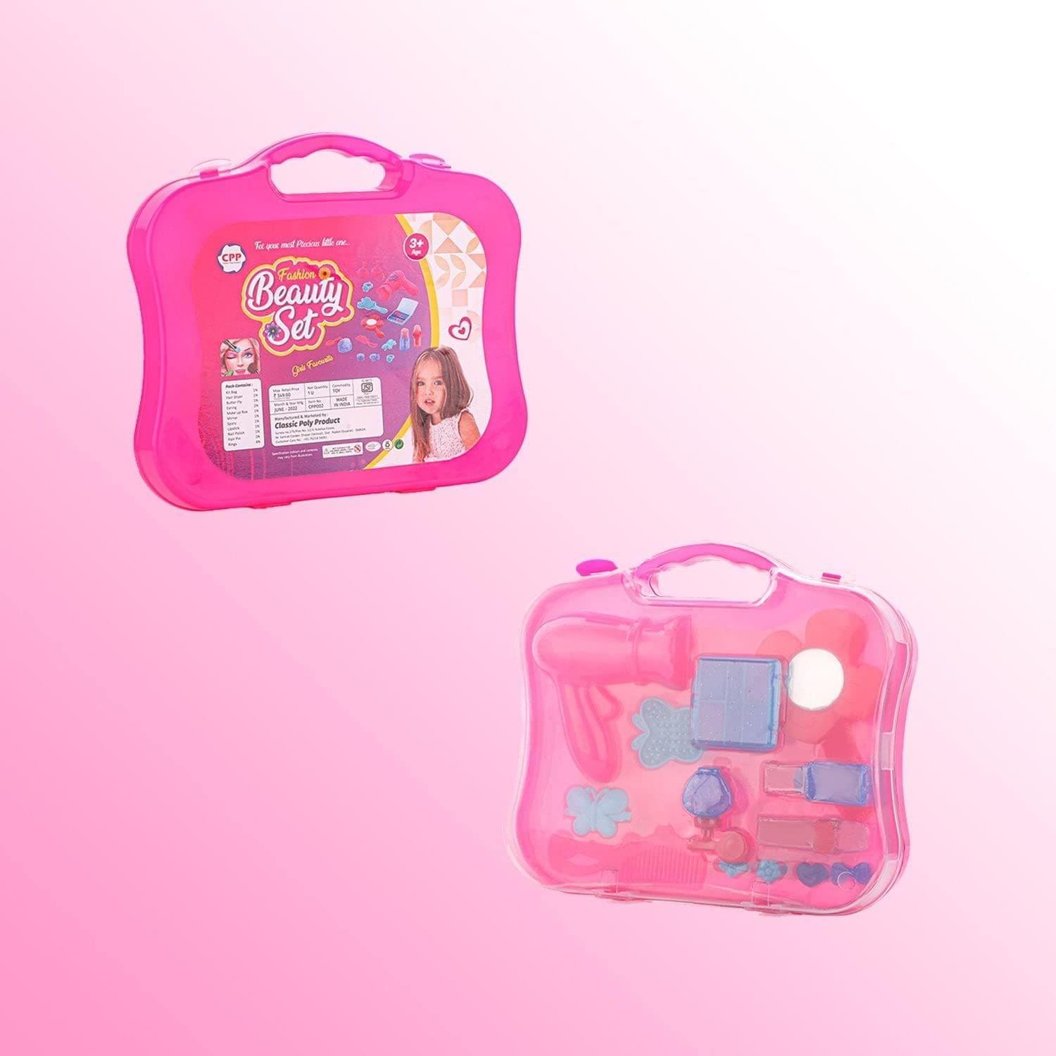 Ali Shipping Beauty Toy Set, Girls Makeup Kit Pretend & Play Beauty Salon Makeup Kit with a Beauty Suitcase