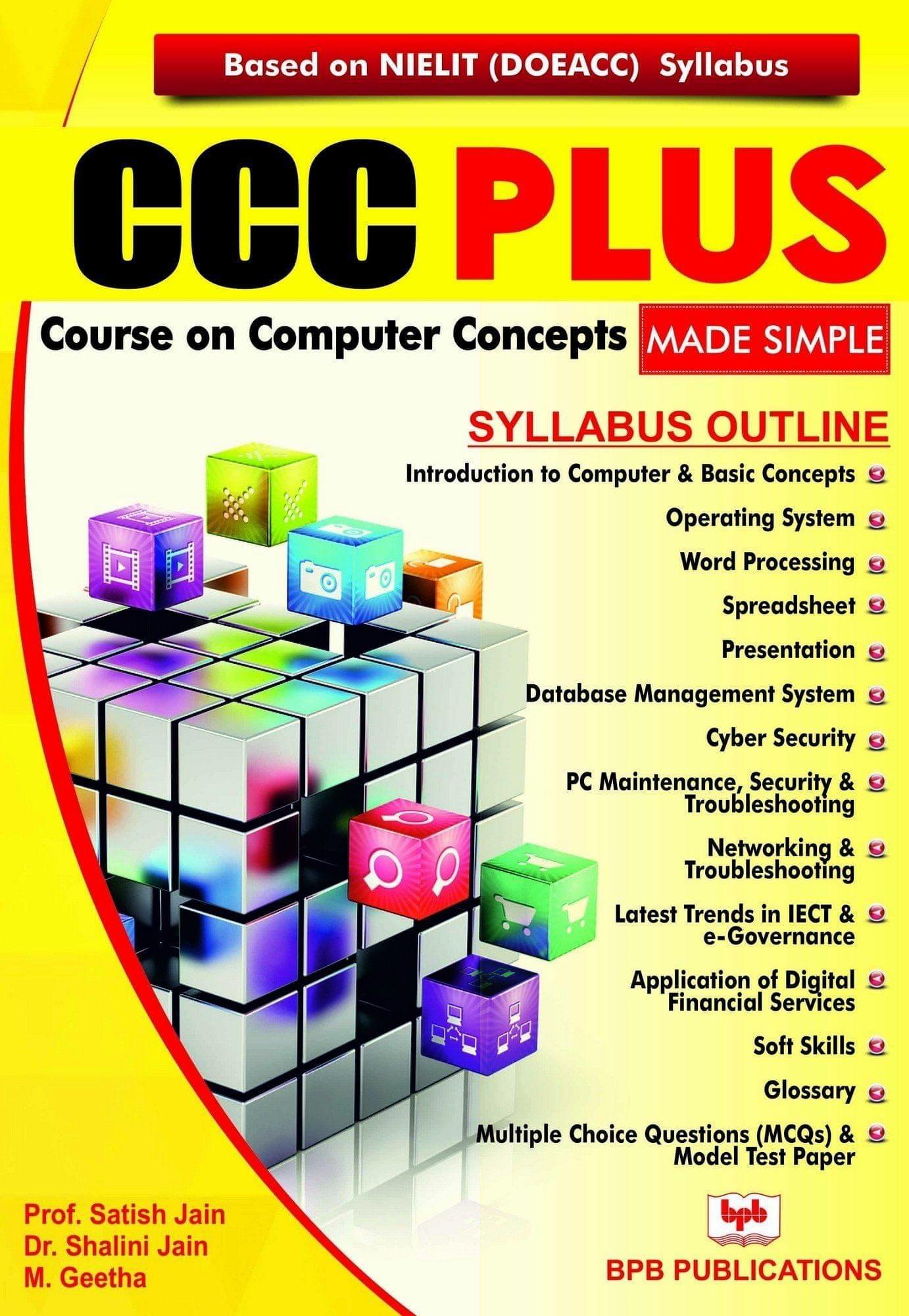 Course on Computer Concepts Plus (CCC) Made Simple (English) [Paperback] Satish Jain; Shalini Jain and M. Geetha