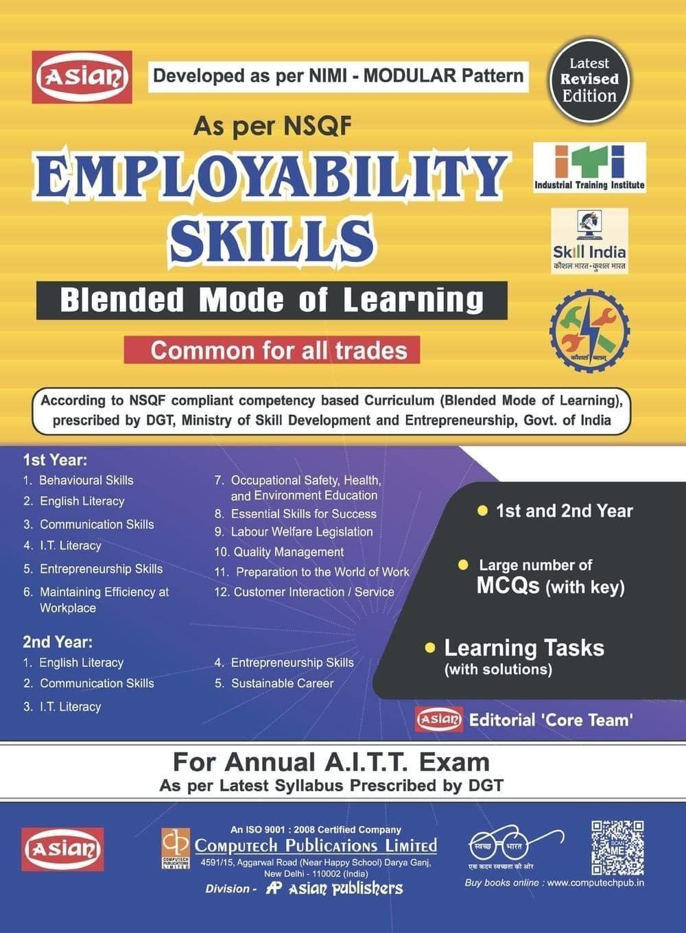 Employability Skills 1st & 2nd Yr. (Nsqf - Blended) Asian Editorial Core Team