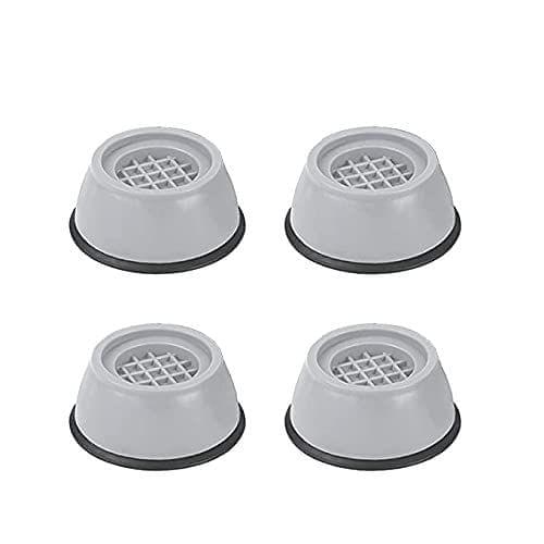 Store4Hope Washer Dryer Anti Vibration Pads with Suction Cup Feet, Fridge Washing Machine Leveling Feet Anti Walk Pads Shock Absorber Furniture Lifting Base(4 Piece).