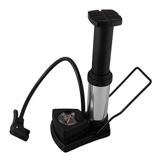 Store 4 Hope Portable Mini Bike Foot Activated Pump with Pressure Gauge - Multicolour
