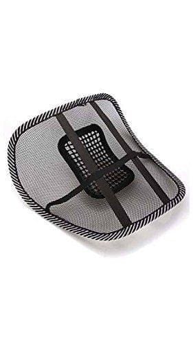 Store 4 Hope Microfiber Mesh Ventilation Back Rest with Lumbar Support (BLK-Back-Rest, Black)