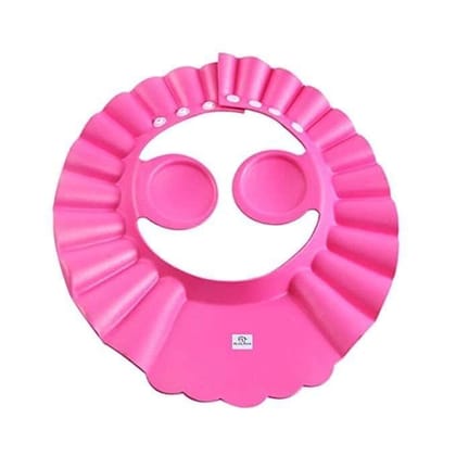 Store4Hope Foam Soft Adjustable Bath Cap for Toddler/Baby/Kids|Soft & Flexible Material|Size 30 x 28 cm (Pink)