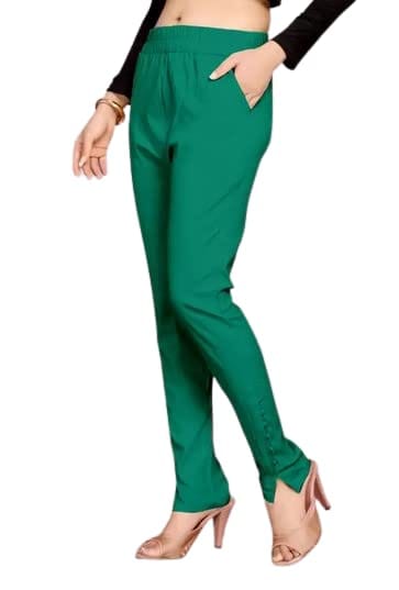 Buy HAVUN Straight FIT HIGH Rise Women's High Waist Trouser Elastic Flared  Pants for Casual Office Work wear Wine Color (28) at Amazon.in