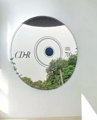CD Mirror- Unique wall decor for Modern Homes unique gift vintage cd mirror y2k disc mirror- Retro Inspired