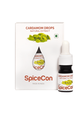 SpiceCon Cardamom Drops | Cardamom Extract | Elaichi Extract | Vegan Product | No Additives | No Preservatives | 5 ML (180 Drops)