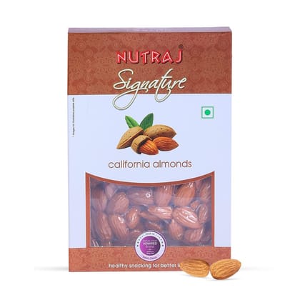 Nutraj Signature California Almonds (Jumbo) Plain 200g - Vacuum Pack