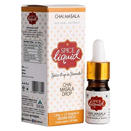 SPICE LIQUID Chai Masala | Tea Masala Liquid | Immunity Booster | Helps in Cough and Cold | 5ml
