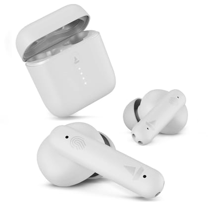 boAt Airdopes 141 Bluetooth Truly Wireless in Ear Headphones with 42H Playtime,Low Latency Mode for Gaming, ENx Tech, IWP, IPX4 Water Resistance, Smooth Touch Controls(Pure White)