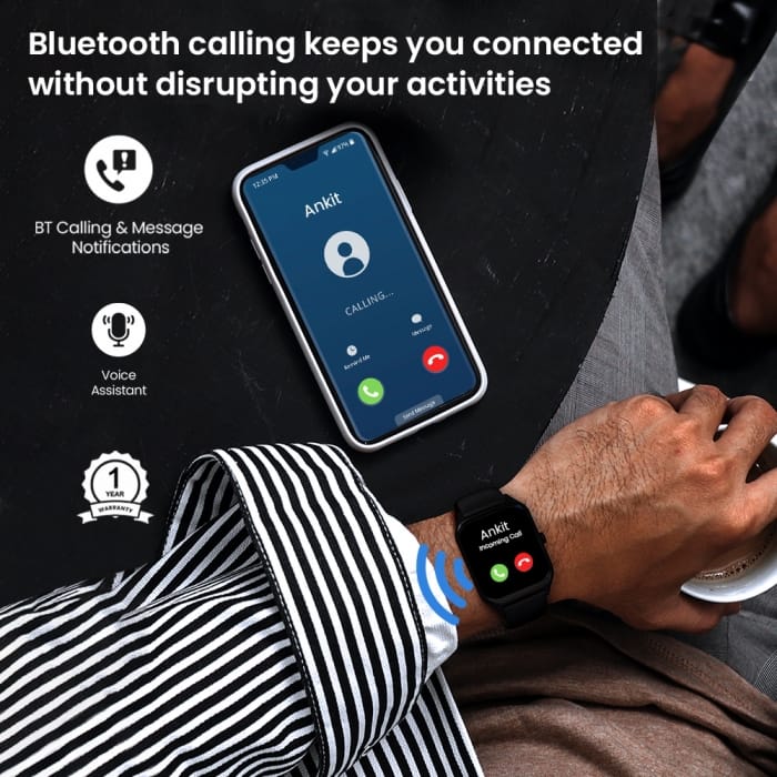 EVM EnWrist Smart Watch Water Resistant Touch Screen