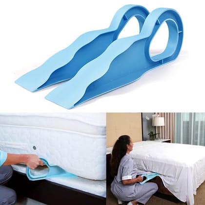 KUBAVA (Pack of 1) Mattress Lifter Tool 2 in 1 Bedsheet Tucker Tool Bedsheet Mattress Lifter Stand Bed Lifter Helps Lift and Hold Mattress Wedge Elevator Tool Bed Making Tool Bed Tucker Tool