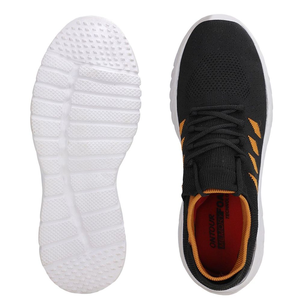 Ontour Shoes Trendy Black Eva Sole Shoes For Men