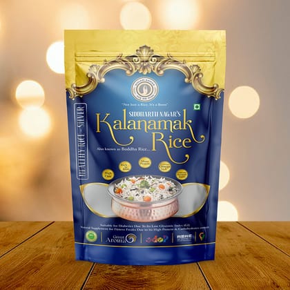 Kalanamak Rice Silver ( High Zinc, More iron, contain Omega 3&6, micronutrients like Anthocyanin and Vitamin) Low Glycemic Index