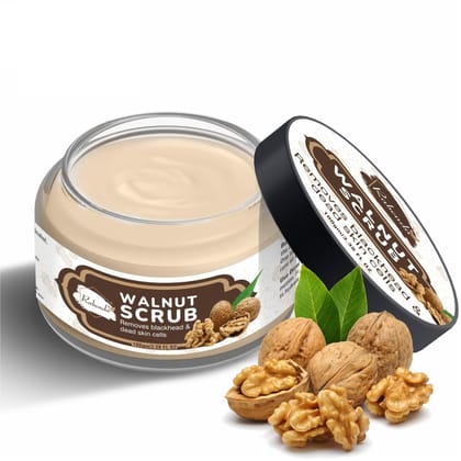 Rabenda Walnut Natural Tan Removal Scrub For Smooth And Brightener Skin - 100 g