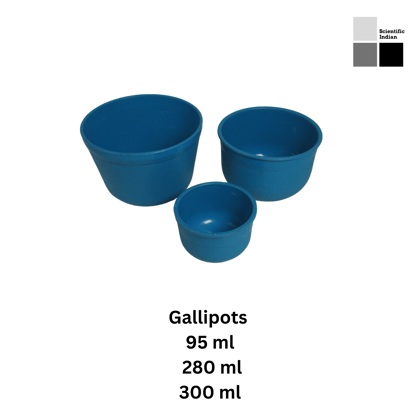 Gallipots I Surgical Hollow Wares I Scientific Indian I Set of 4 (REUSABLE)