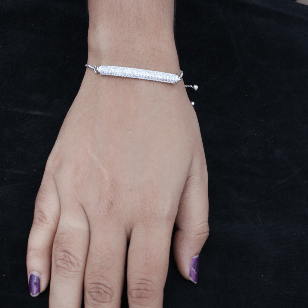 Bracelet | Adjutable bracelet | Chain link bracelet | Silver plated bracelet | Bracelet for women and girls