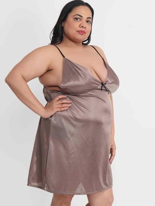 Plus Size Hot Bikini Babydoll Dress for Honeymoon BB34Bm