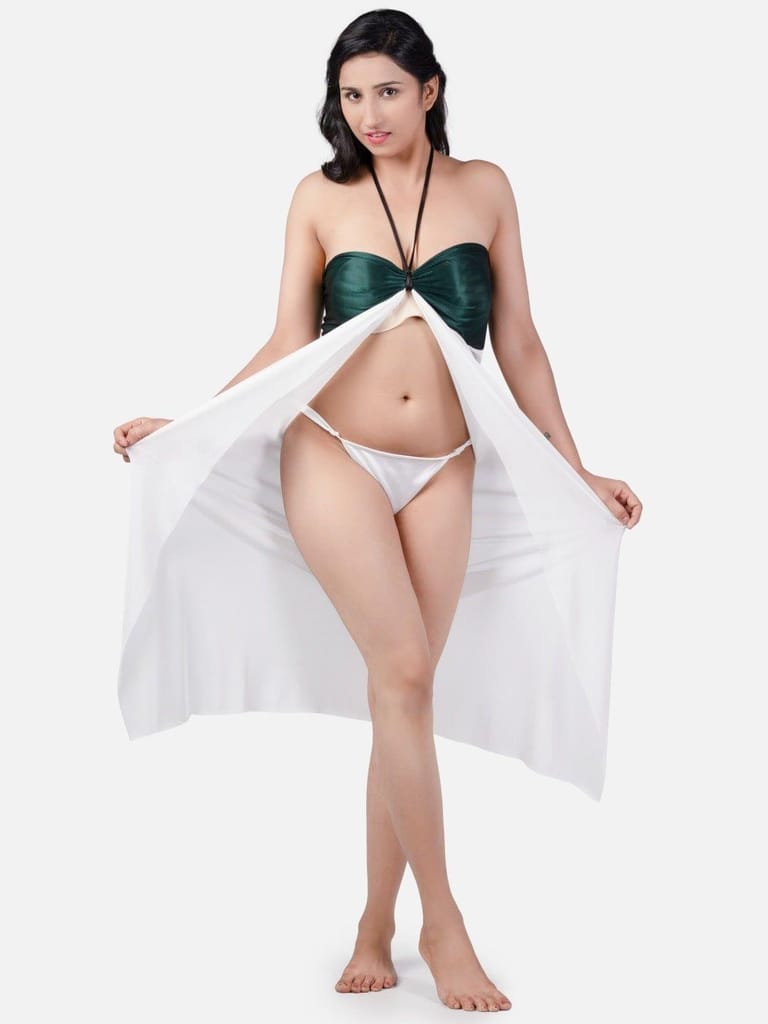 Hot Net Honeymoon White Babydoll Bikini Night Dress K3GbA - Nightwear & Loungewear | Buy online on ZillyBuy
