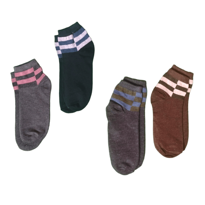 Maxolity Unique Fashionable Ankle Length Socks For Men And Women Pack Of 4