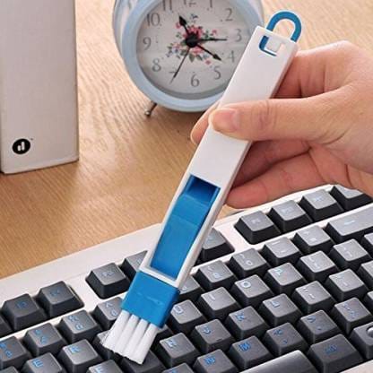 URBAN CREW 2 in 1 Multi-Function Plastic Window Slot Keyboard Wardrobe Dust Removal Cleaning Brush (1pc, Multicolor)