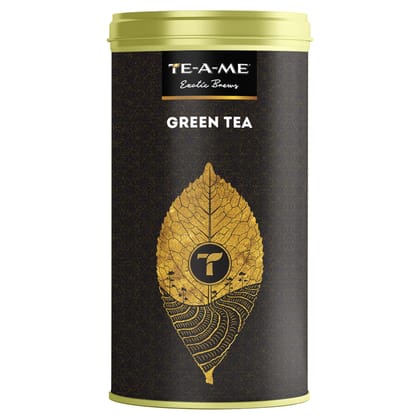 TE-A-ME Green Tea Tin, 50 Grams | 100% Natural Ingredients - Green Tea | Zero Calories - Improves Metabolism & Reduces Waist TE-A-ME Green Tea Tin, 50 Grams | 100% Natural Ingredients - Green Tea | Zero Calories - Improves Metabolism & Reduces Waist