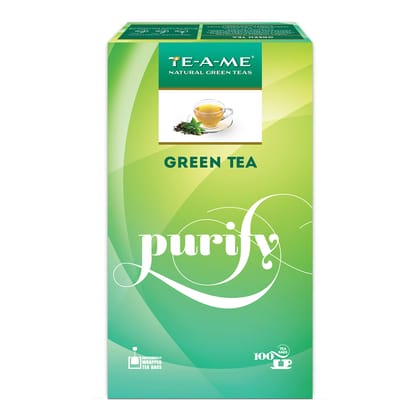 TE-A-ME Purify Green Tea, 100 Tea Bags | Green Tea Bags 100 pcs | Green Tea | Green Tea 100 Tea Bag Pack TE-A-ME Purify Green Tea, 100 Tea Bags | Green Tea Bags 100 pcs | Green Tea | Green Tea 100 Tea Bag Pack