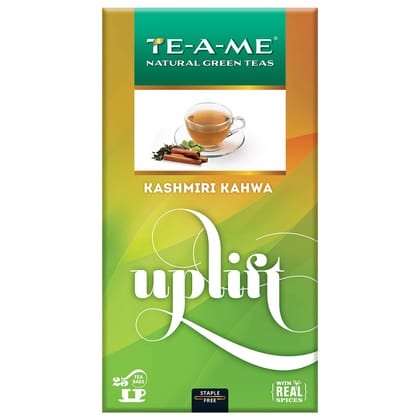 TE-A-ME Kashmiri Kahwa Natural Green Tea, 25 Tea Bags