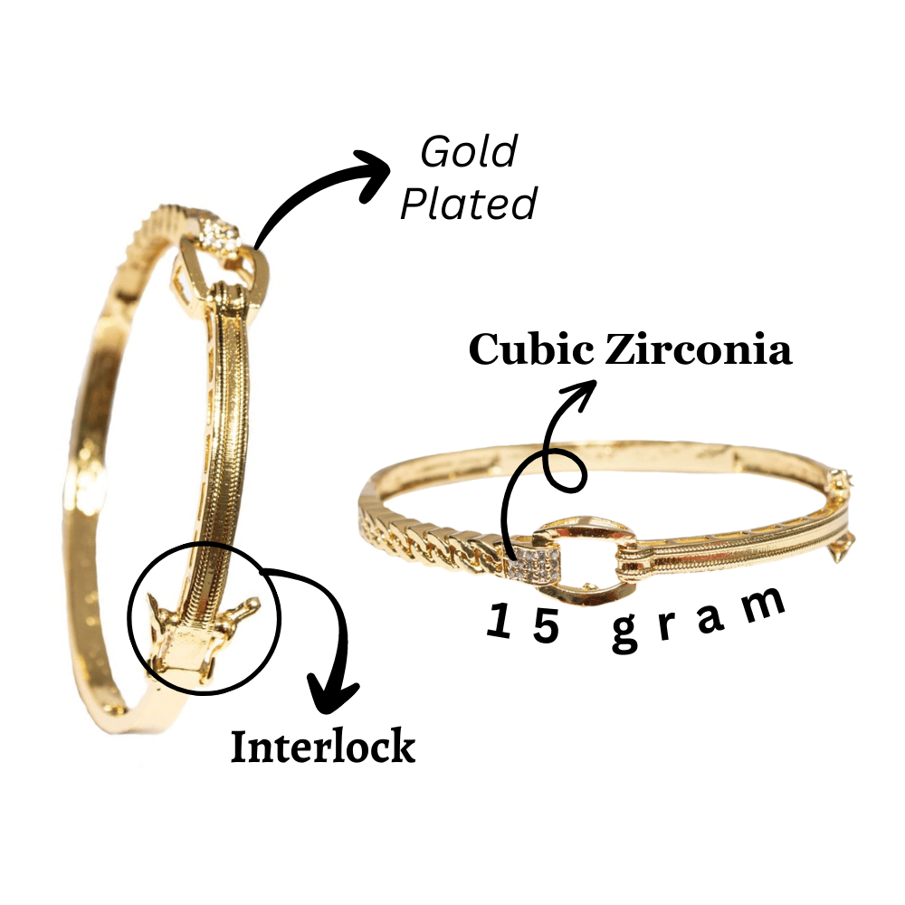 Golden plated bracelet | bracelet for girls | bracelet for women | gift your wife girlfrien