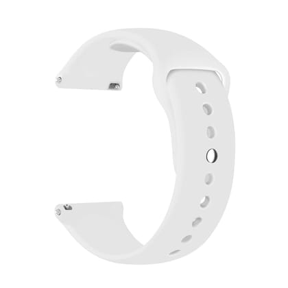 LIRAMARK 20mm Quick Release Soft Silicon Watch Strap YOLA Smart Watch Band for Smart Watches with 20mm lugs Width (White)