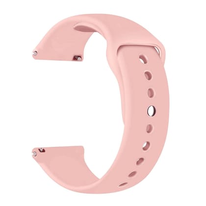 LIRAMARK 22mm Quick Release Soft Silicon Watch Strap YOLA Smart Watch Band for Smart Watches with 22mm lugs Width (Pink)