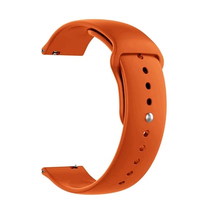 LIRAMARK Quick Release Soft Silicon Watch Strap YOLA Smart Watch Band for Smart Watches with 20mm lugs Width (Orange)