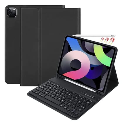 LIRAMARK Keyboard Series with Pencil Holder & Keyboard Back Cover Case Compatible with Apple iPad Pro 11 2021/2020 - Black
