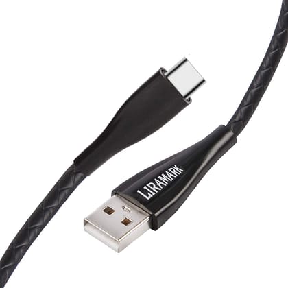 LIRAMARK Unbreakable Tough USB Type C data Cable for Fast Charging with VOOC/DASH charging (Black)