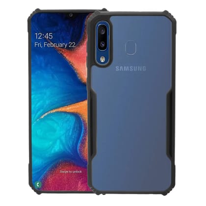 LIRAMARK Transparent Clear Shock Proof Back Cover Case Designed for Samsung Galaxy A20 / A30 / M10s