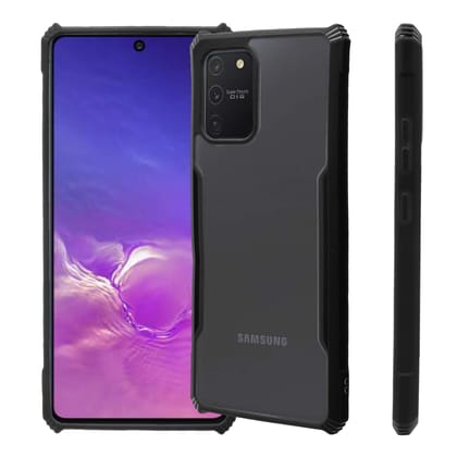 LIRAMARK Transparent Clear Shock Proof Back Cover Case Designed for Samsung Galaxy S10 Lite/Galaxy A91