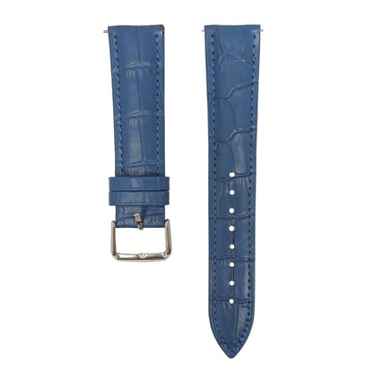 LIRAMARK Quick Release Leather Watch Band Crocodile Pattern Leather Series Watch Strap for Watches with 20mm lugs Width (Blue), (20WB18)