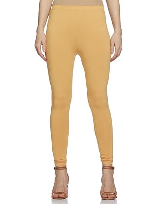 Global desi Women's Regular Leggings ( Gold)