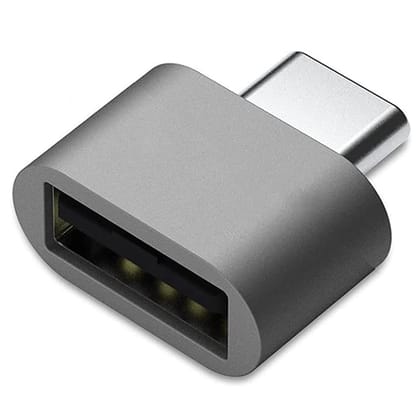 LIRAMARK Type-C OTG Adapter HI - Speed Data Transfer Connector Converter Compatible for All C Type Devices (Grey)