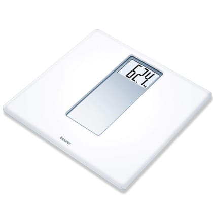 Beurer 725.3 PS160 Acrylic Electronic Bathroom Scales with Extra Large Display (White)