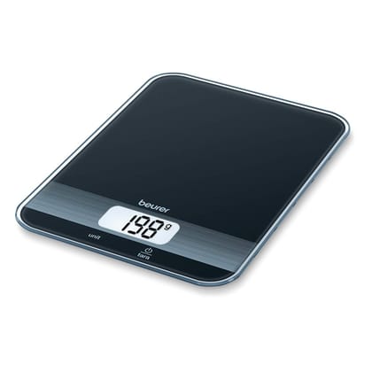 Beurer Black KS 19 Kitchen Scales with Modern Touch Key Operation