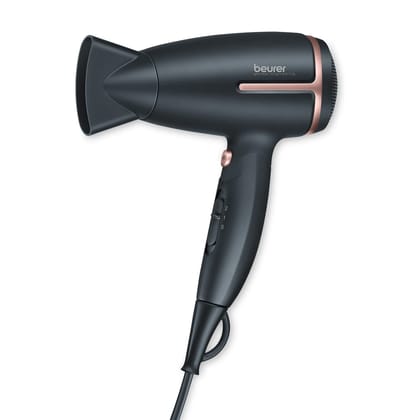 Beurer HC 25 1600 watts travel hair dryer With Heat & Cool Setting and Detachable Slim professional nozzle | 3 Years Warranty, Multicolor