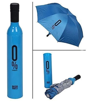Denzcart Bottle Shape Travel Foldable Umbrella for Gents Ladies 1PCS MULTICOLOR Umbrella (Multicolor)