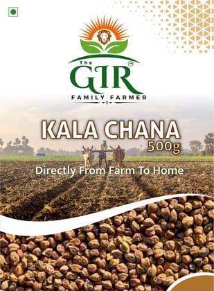 The Gir Organic Chana – Kala/Brown Chickpeas, Premium Quality, 500g Pack