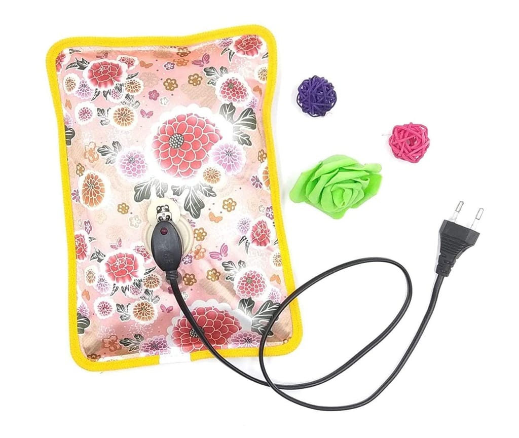Electric Heating Bag for Pain Relief – Gel Pad Heat Pouch Hot Water Bottle, Rechargeable Heating Pad for Back, Neck & Period Pain (Multicolor)