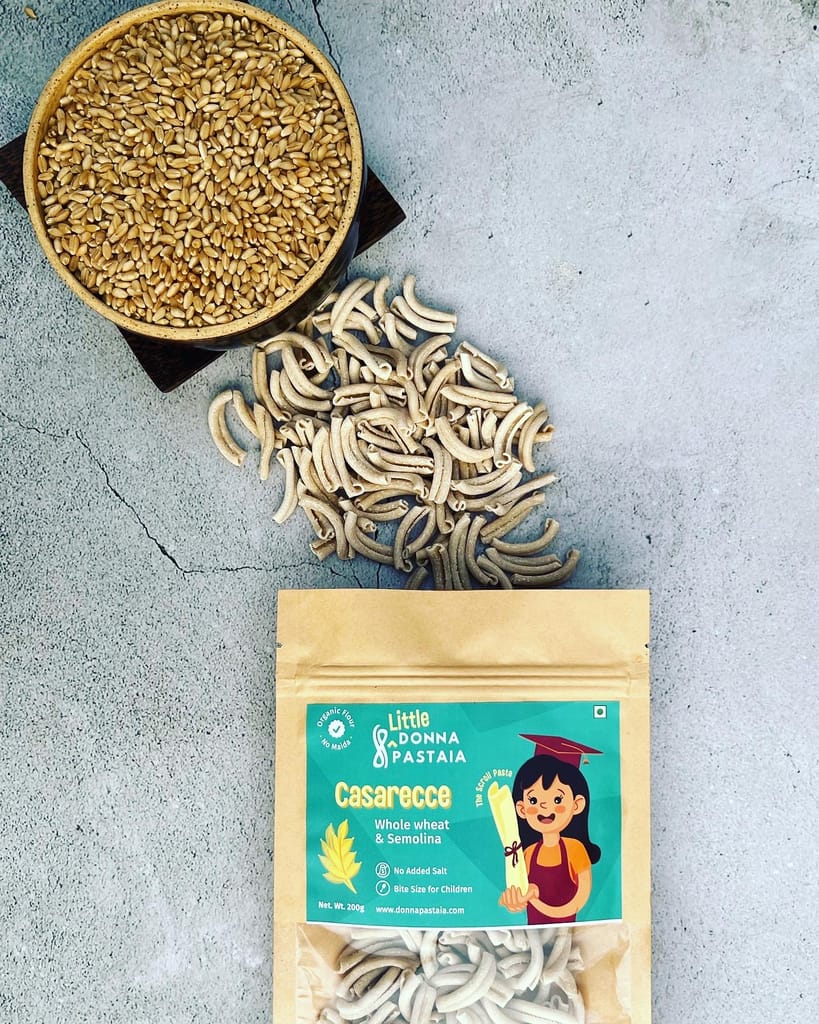 Donna Pastaia Artisanal Kids Wholewheat and Semolina Casarecce Mini Pasta | Kids Range in Fun Shapes